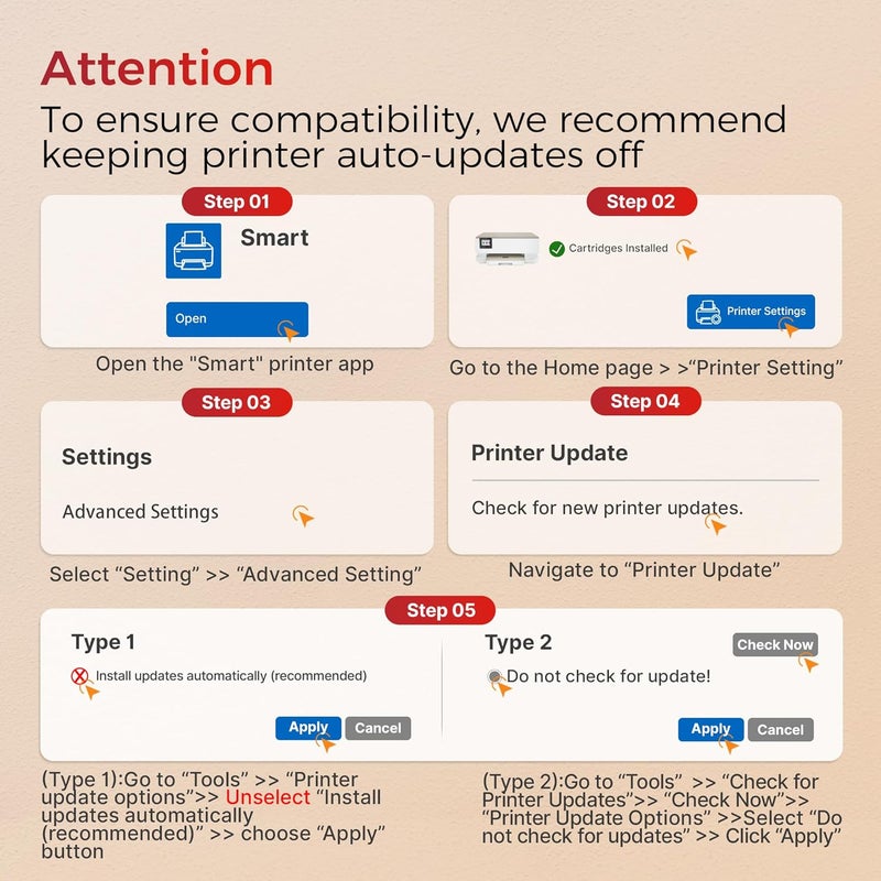 E-Jet 67XL Ink Cartridges Black/Color Combo Pack Compatible for HP Ink 67 67XL Works with HP Deskjet 2700 2700e 2755 2755e 2855e 2800e 2852e 2827e 4100e 4155e 4227e 4255e Envy 6055e 6455e Series (2-Pack) - Image 5